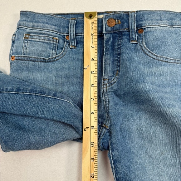 Madewell 8" Skinny Mid Rise Jeans Womens Size 26 Tall Light Wash - Picture 13 of 16